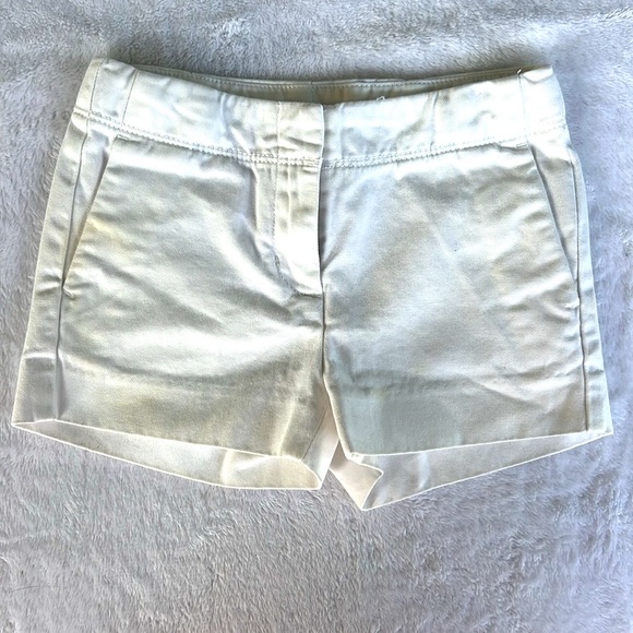 JCrew Crewcuts Frankie Chino Shorts with Pockets in White. Size 4 girls. - Picture 1 of 7